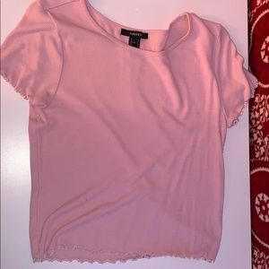 A pink forever 21 shirt